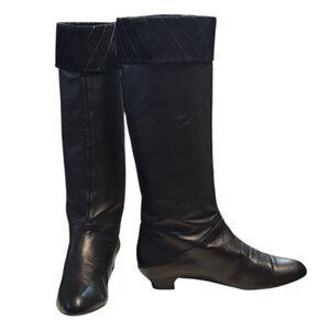 Size 39 Marc Jacobs Made in Italy Leather W/Suede Top Cuff Knee-High Boots